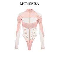 Mugler 女士拼接连体紧身衣 P00683016