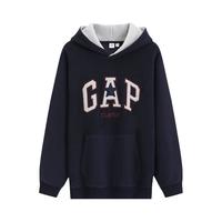 Gap 2025AW 摇粒绒字母套头连帽卫衣 831268 海军蓝 XL