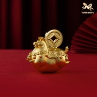 移动端：铜师傅 《马上有财》客厅桌面铜马摆件 家居装饰工艺品 新年