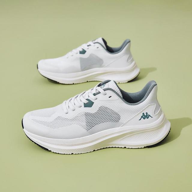 卡帕 情侣款轻便跑步鞋男士休闲运动鞋户外网面透气小白鞋男女