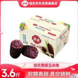 佳农 东北黑糯玉米棒净重3.6斤