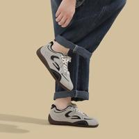 人本 男士撞色赛车鞋 2026春季新款百搭透气运动鞋复古耐穿休闲鞋