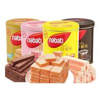 丽芝士（Richeese）印尼纳宝帝nabati丽芝士威化饼干奶酪草莓巧克力味夹心零食 【香草味+巧克力味】300g*2罐