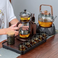 正扬 ZYyhlgzdcj20221013-1 耐热玻璃自动茶具套装 6人用 透明