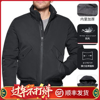 TOMMY HILFIGER 汤米希尔费格 男士隐藏帽拉链棉服冬季新款保暖外套