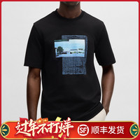 HUGO BOSS 男士短袖T恤 宽松纯棉时尚百搭