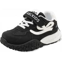 ABCKIDS ABC KIDS童鞋儿童软底跑步鞋2025秋季舒适男女童运动鞋中大童鞋子 黑白 36 内长约23.3cm