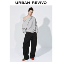 URBAN REVIVO 波点口袋 女士牛仔裤