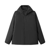 森马 三防连帽棉服 保暖科技棉 109725112104 黑
