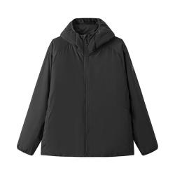 森马 三防连帽棉服 保暖科技棉 109725112104 黑