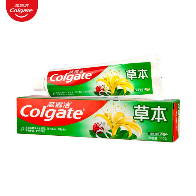 高露洁 140g牙膏正品薄荷固齿清新实惠家庭装