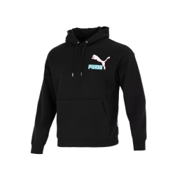 PUMA Fandom Hoodie 537749 长袖连帽针织套头卫衣 黑 M