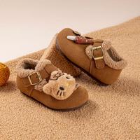 Hello Kitty 25年冬季新款女童加绒保暖休闲户外舒适小童中大童勃肯鞋