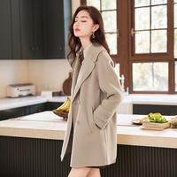 限尺码：X.YING 100%纯羊毛 女士双面呢大衣