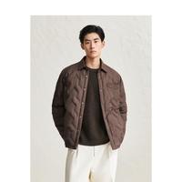 太平鸟 男士轻薄衬衫式压胶保暖防寒外套羽绒服