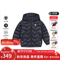 暇步士 童装羽绒服男女童2025冬季男女大童保暖轻盈舒适羽绒服 藏蓝 170 cm