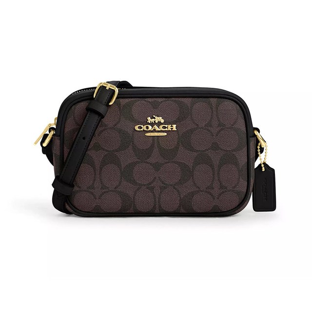 移动端：COACH Jamie 21经典老花涂层帆布皮革徽标单肩包