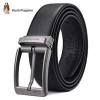 暇步士 皮带男士针扣真皮时尚头层牛皮腰带礼盒休闲商务送 黑色515-宽度3.6cm（±0.1cm） 120cm