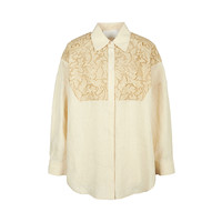 LESS 2026春新环保刺绣拼接衬衫2Q3216560