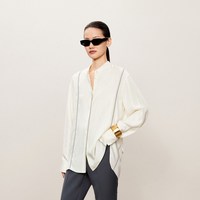 LESS 女士桑蚕丝立领衬衫 2O8214710