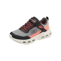 SKECHERS/斯凯奇 防滑减震 儿童跑步鞋 黑色/橘色/BKOR 36
