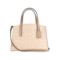 COACH 蔻驰 CHARLIE CARRYALL系列 女士涂层帆布手提单肩包 32749 LHPVT 卡其色 中号