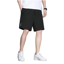 JEANSWEST OUTDOOR Jeanswest/真维斯 休闲短裤 速干冰丝 透气亲肤 五分裤 黑 2XL