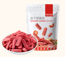 薛记炒货 冻干草莓条