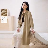 X.YING 女式中长款风衣 D85A51473