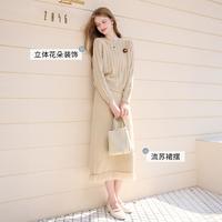 X.YING 2025冬装法式镂空针织上衣套装裙女流苏半身裙气质两件套