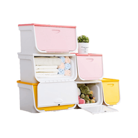 IRIS 爱丽思 前开式收纳箱 17L 粉色