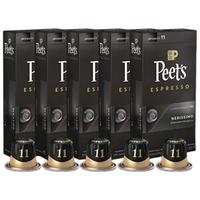 皮爷咖啡Peet's Coffee皮爷peets胶囊咖啡50颗装（强度11*5+品牌帆布袋）法国【新】