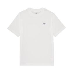 new balance 运动生活系列 MT41509 正肩袖短袖T恤 纯色针织 白 XL