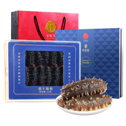 同仁堂 北京同仁堂 大连淡干海参辽参50g12-14只海参干货礼盒青源堂