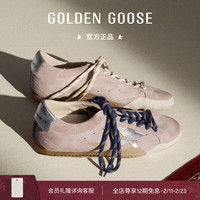 GOLDEN GOOSE 男女True-Star双色鞋带内增高脏脏鞋GGDB 粉色 38