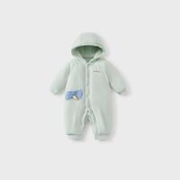 童泰 婴儿连体衣冬季纯棉夹棉宝宝衣服新生儿连帽哈衣儿童外出爬服