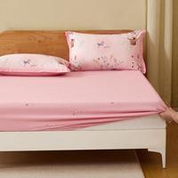 水星儿童 全棉抑菌印花床单/床笠卡通A类婴幼儿标准床上用品家用透气