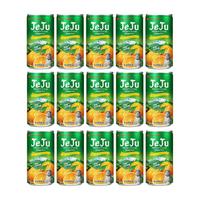 韩国 乐天济州岛柑橘汁饮料180ml*15罐 芒果汁石榴汁组合 济州岛柑橘汁180ml*15罐(43%果汁含量)