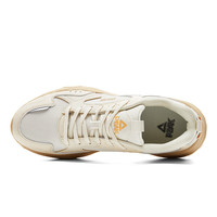 匹克 男士春季新款官方旗舰厚底复古老爹鞋 帆布白色/卡其 40