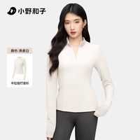 小野和子 半拉链保暖打底衫女冬上衣高领修身户外恤TK