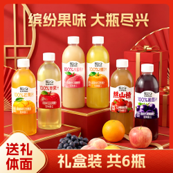 轻上 果汁饮料含乳代餐酸奶饮品 1L果缤纷礼盒（1*6礼盒装）