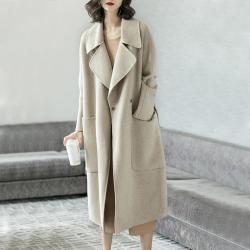 米思阳 女士双面呢长款大衣 5Z19DW6354