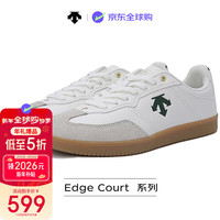 迪桑特 Edge Court生活系列德训鞋板鞋男女同款白绿 42 270mm