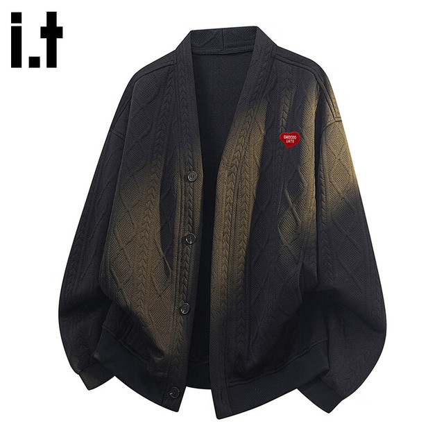 :CHOCOOLATE it 男士提花松弛感开衫卫衣 2025秋季新款