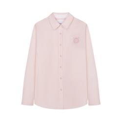 TEENIE WEENIE 小熊 女装翻领单排扣长袖衬衫 TTYW253801P 粉