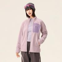 雪中飞 男女同款山系轻户外摇粒绒外套短款立领多功能穿着场景外穿内搭