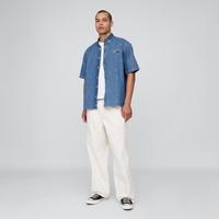 Gap 男装2025夏季款logo宽松休闲纯棉短袖牛仔衬衫美版779252