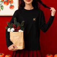 雪中飞 女士长袖T恤 秋冬纯棉宽松打底衫