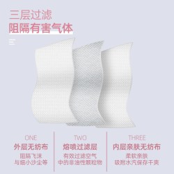职安康 白色口罩女一次性小脸三层女士小号2025新款黑色显脸小透气