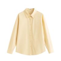 茵曼 春秋款时尚百搭职业长袖衬衣气质法式上衣女